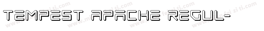 Tempest Apache Regul字体转换